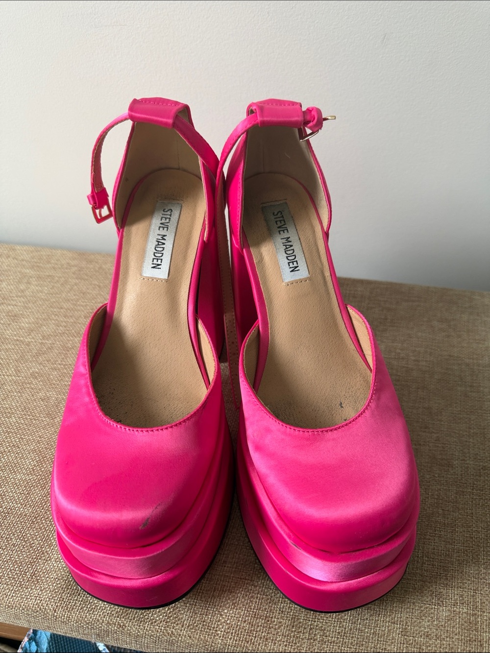 Steve Madden Charlize Hot Pink Platform Pumps